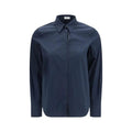 Brunello Cucinelli Blue Cotton Dress Shirt