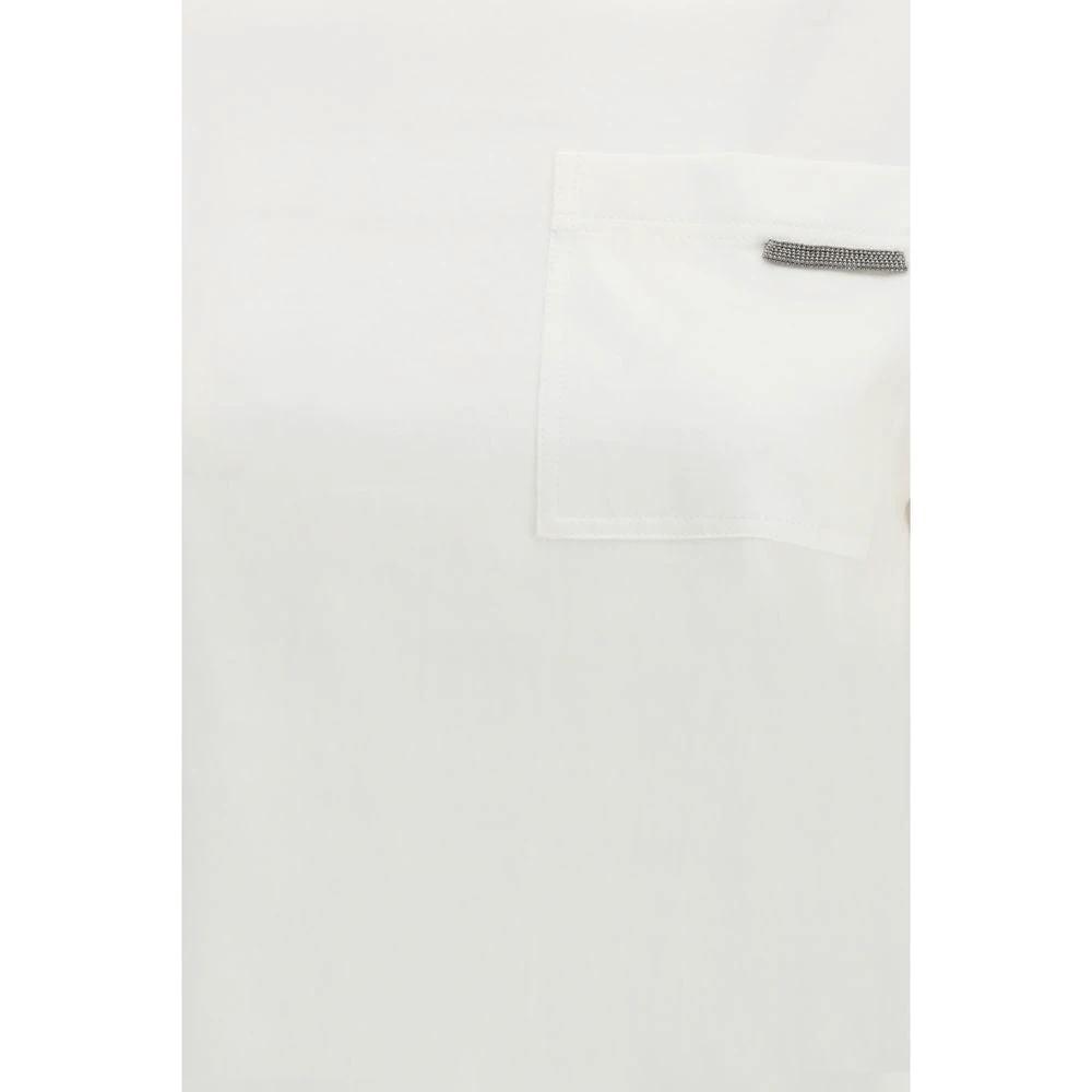 Brunello Cucinelli White Cotton T-Shirt