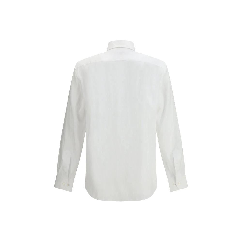 Etro White Linen Dress Shirt by Etro