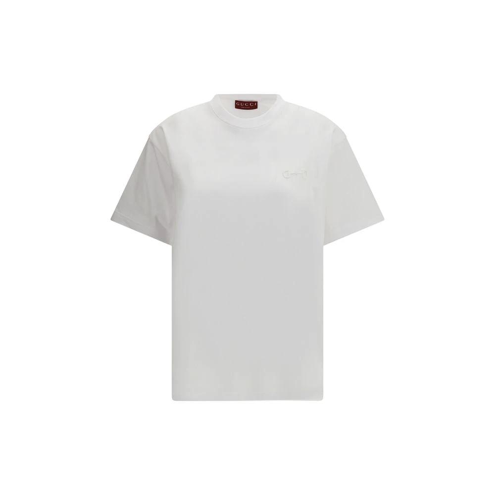 Gucci White Cotton T-Shirt by Gucci