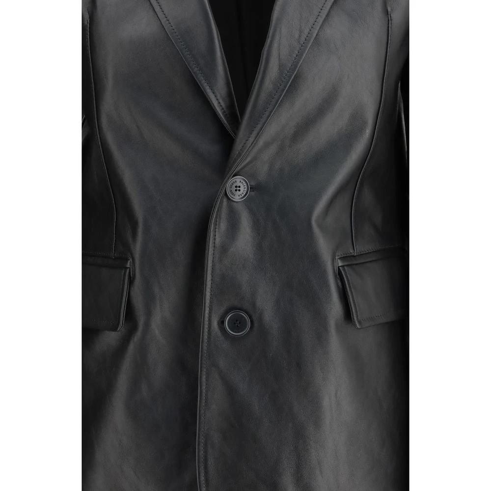 Balenciaga Black Leather Jacket by Balenciaga