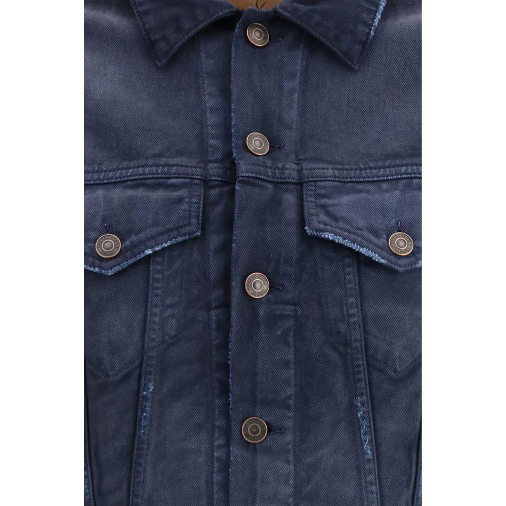 Balenciaga Blue Cotton Denim Jacket