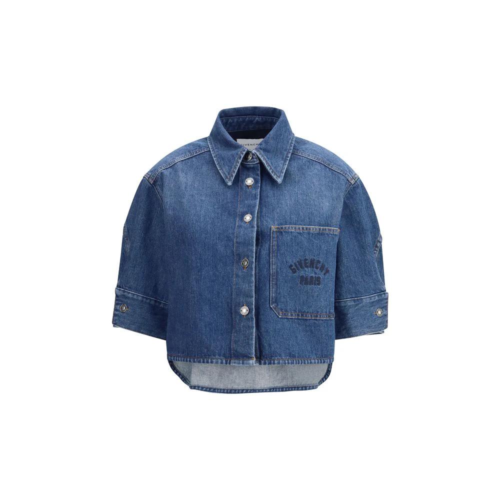 Chemise en denim bleu Givenchy