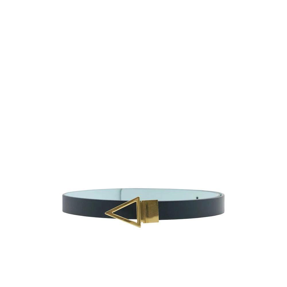 Ceinture Bottega Veneta en cuir bleu, modèle standard
