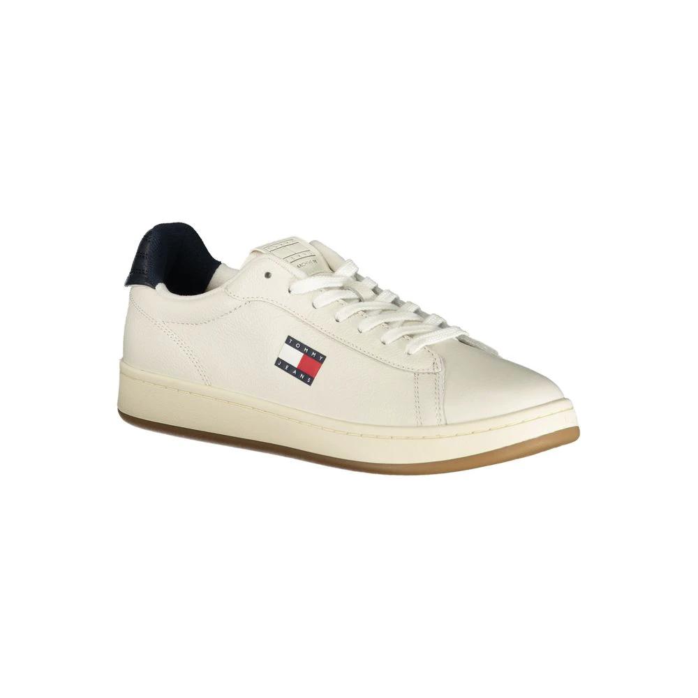 Tommy Hilfiger Bianco Poliuretano Men Sneaker Tommy Hilfiger