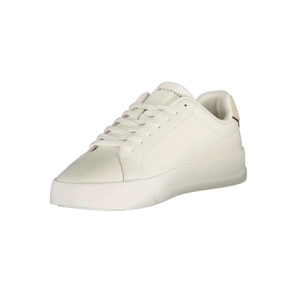 Tommy Hilfiger Bianco Polyurethane Men Sneaker Tommy Hilfiger