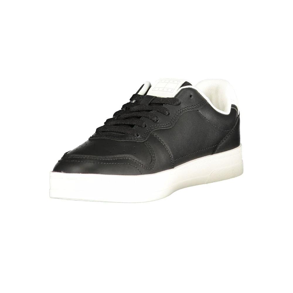 Tommy Hilfiger Black Polyurethane Women Sneaker Tommy Hilfiger