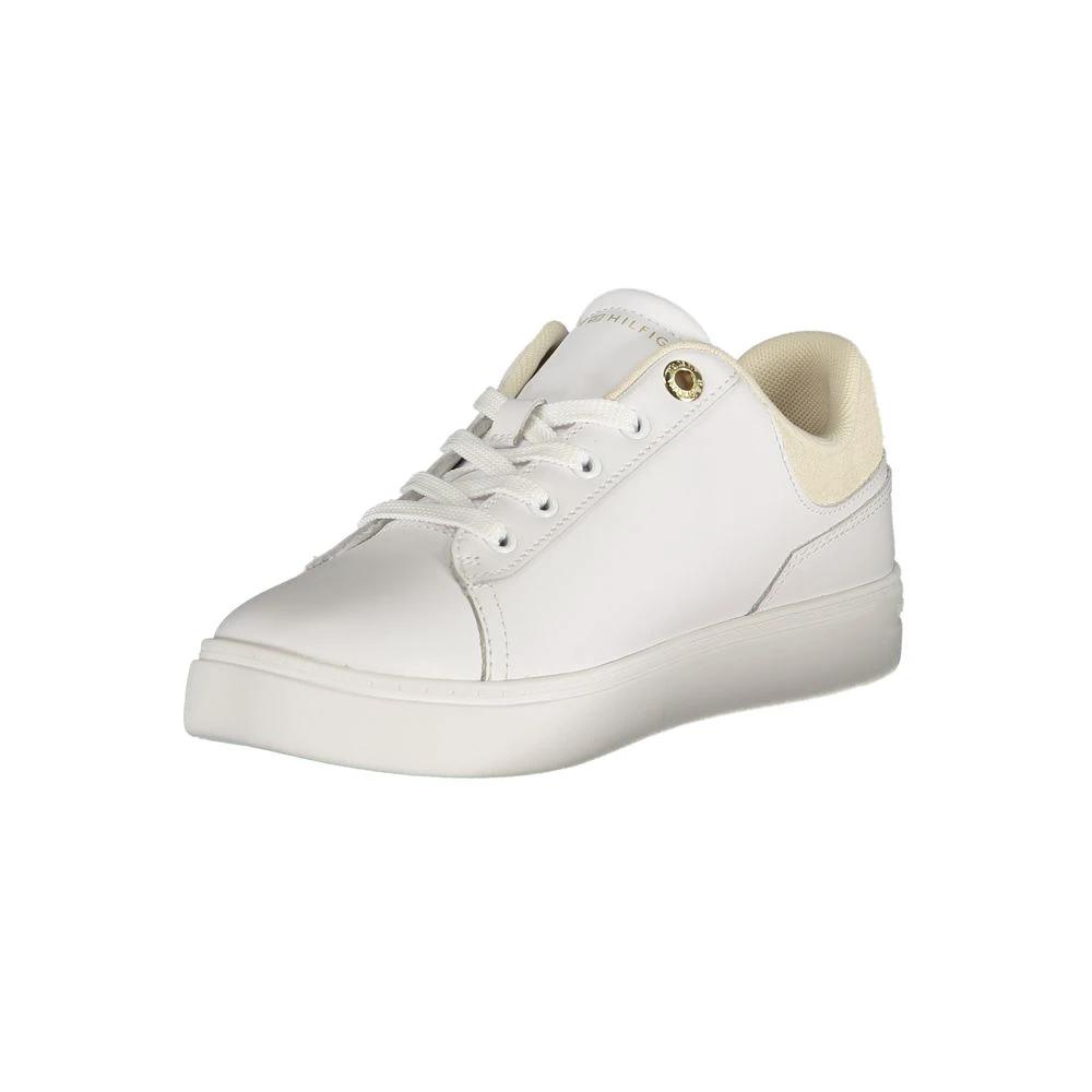 Tommy Hilfiger Bianco Polyurethane Women Sneaker Tommy Hilfiger