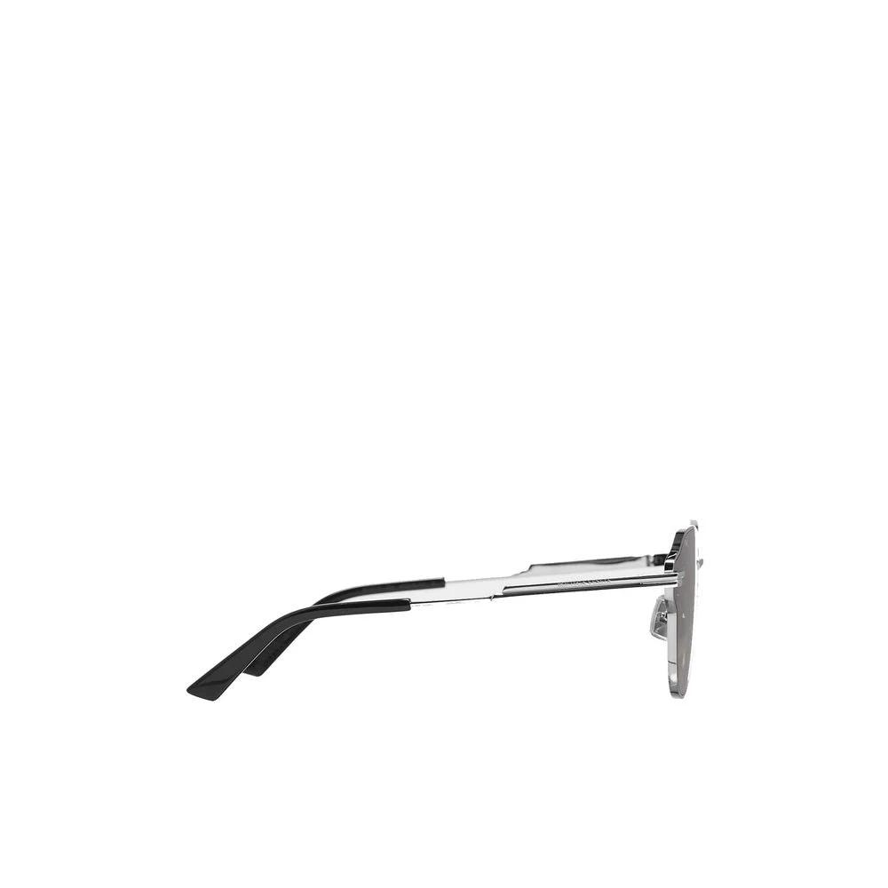 Lunettes de soleil Bottega Veneta en métal argenté