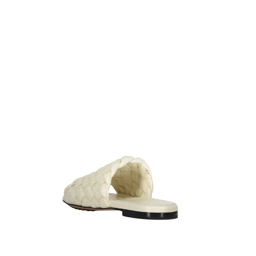 Bottega Veneta White Lamb Leather Mules by Bottega Veneta