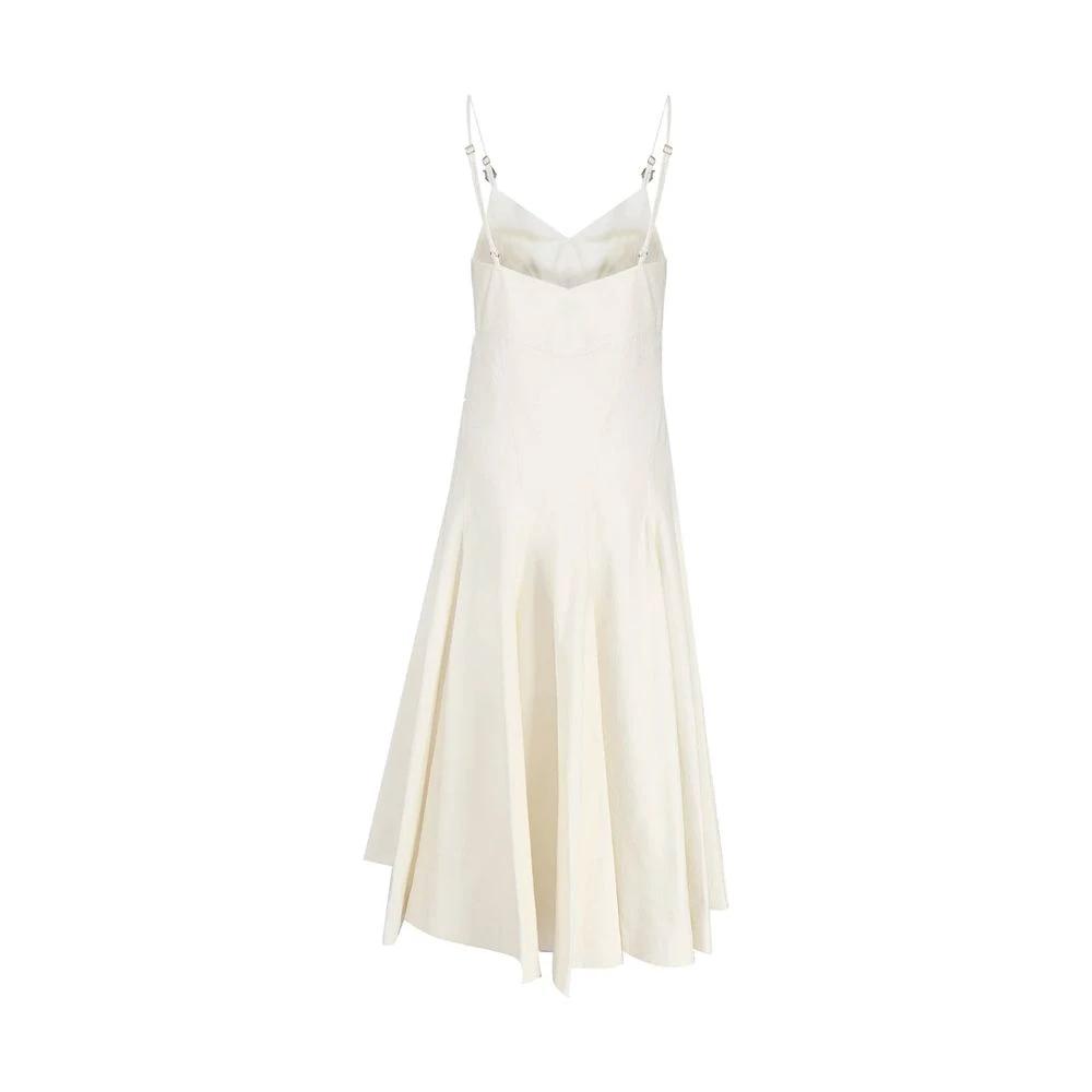 Bottega Veneta White Cotton Casual Dress by Bottega Veneta