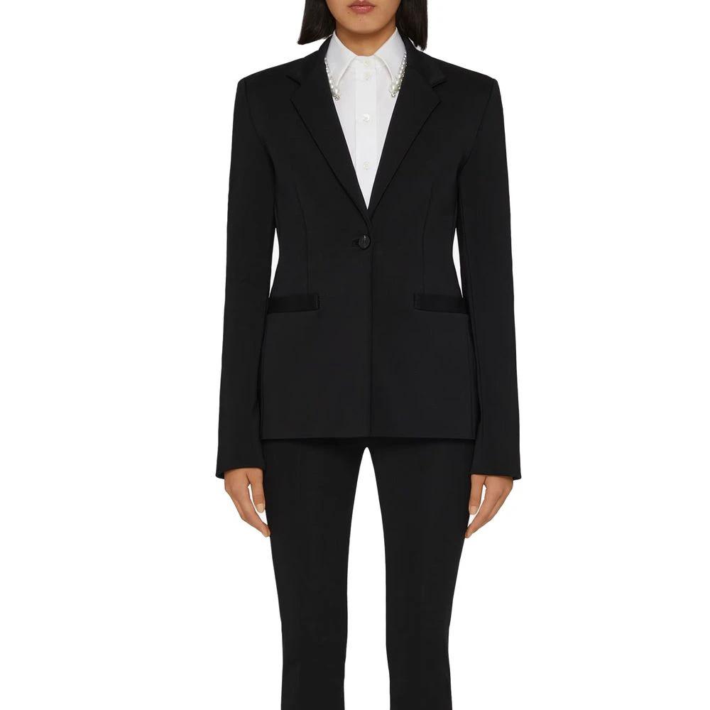 Givenchy Black Elastane Blazer by Givenchy