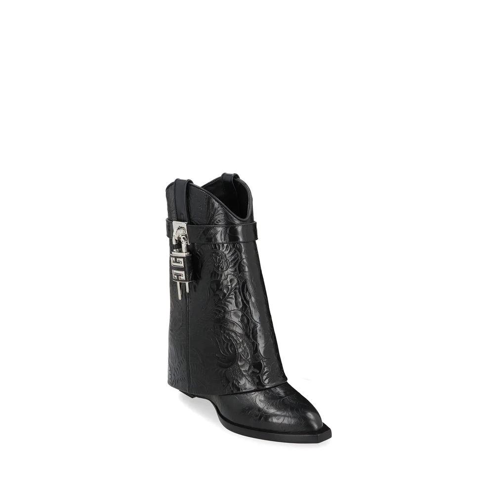 Givenchy Black Calfskin Ankle Boots by Givenchy