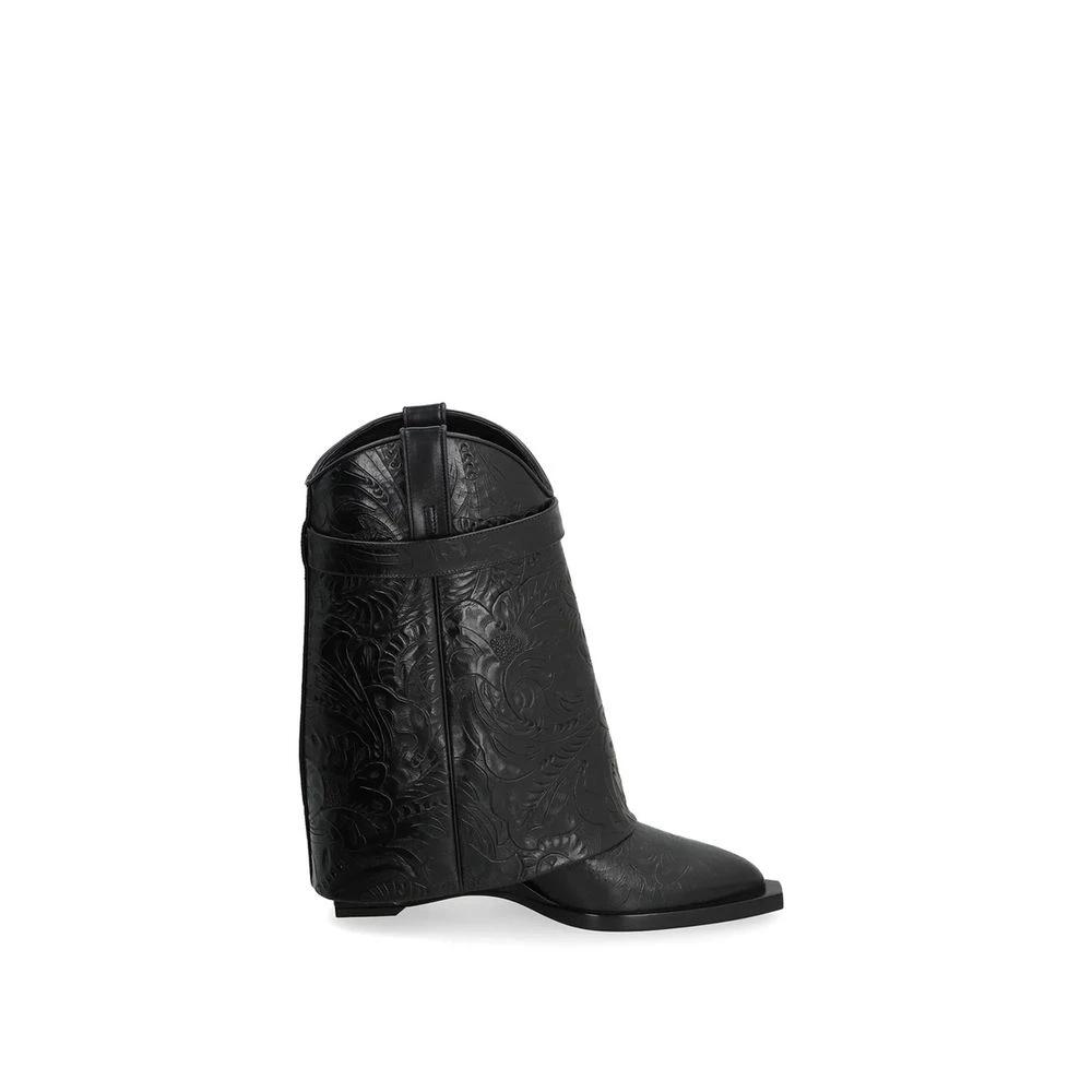 Givenchy Black Calfskin Ankle Boots by Givenchy