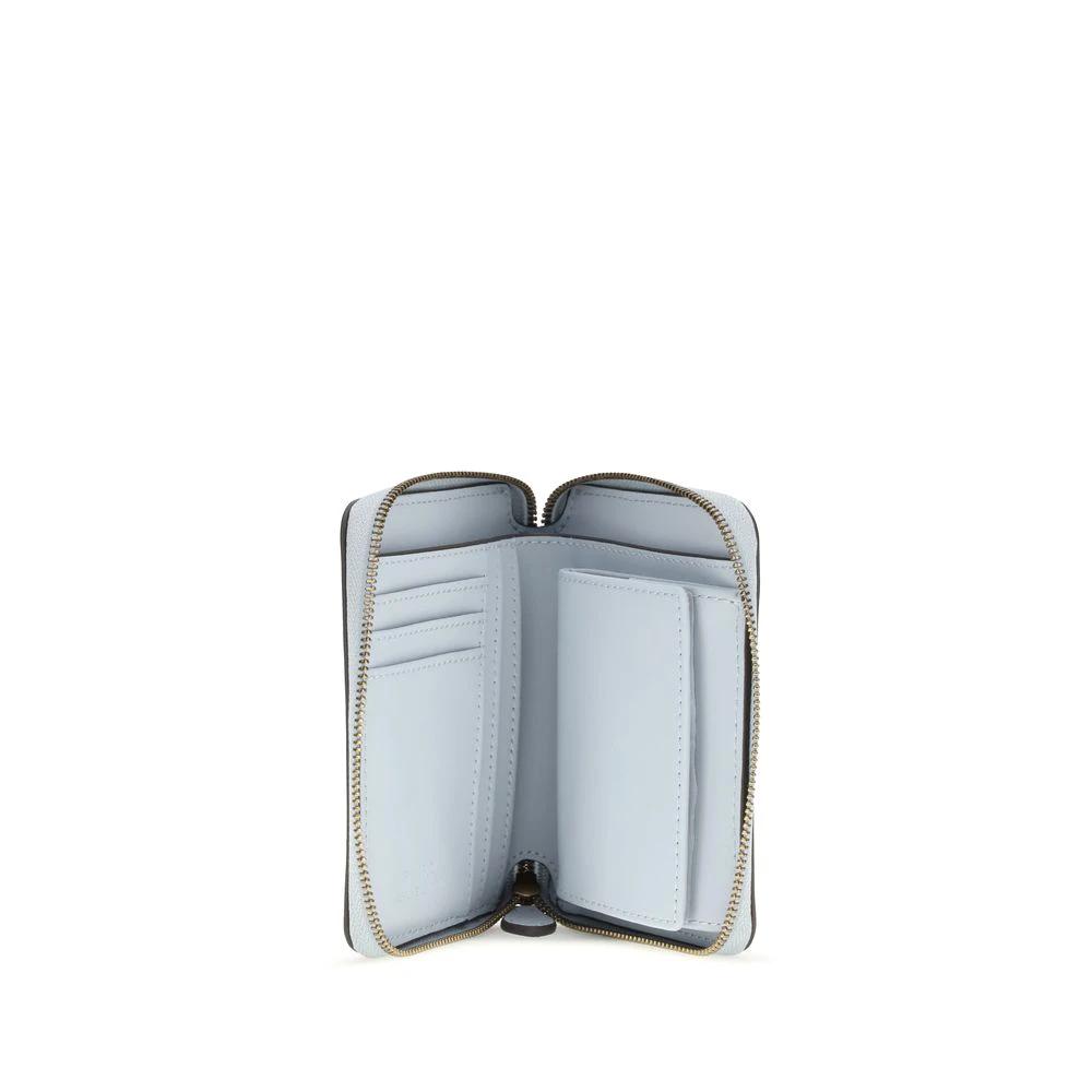 PINKO Blue Calf Leather Bos Taurus Wallet by PINKO