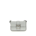 PINKO Gray Calf Leather Bos Taurus Shoulder Bag by PINKO