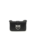 PINKO Black Calf Leather Bos Taurus Shoulder Bag by PINKO
