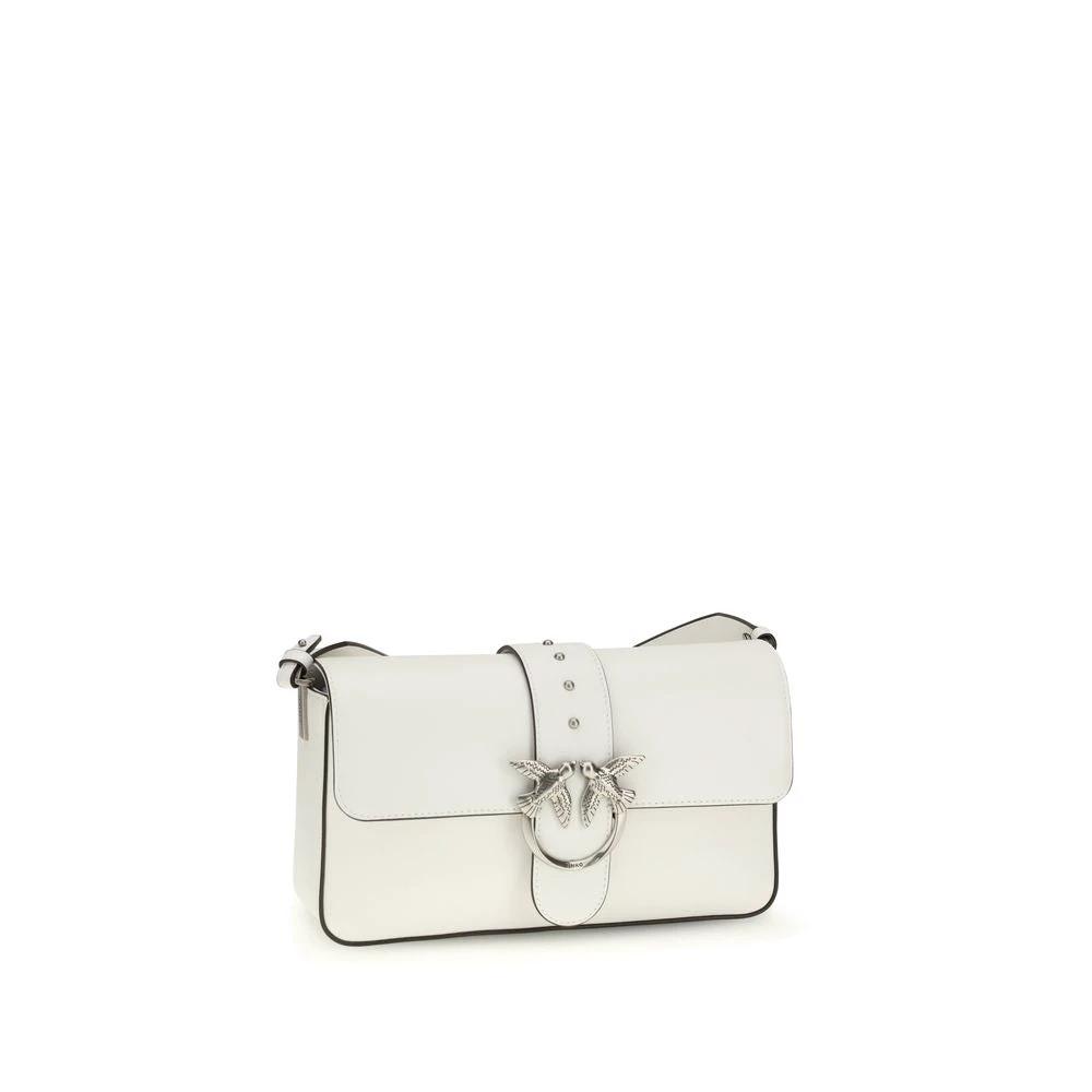 PINKO White Leather Shoulder Bag by PINKO
