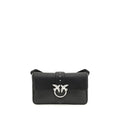 PINKO Black Leather Shoulder Bag by PINKO