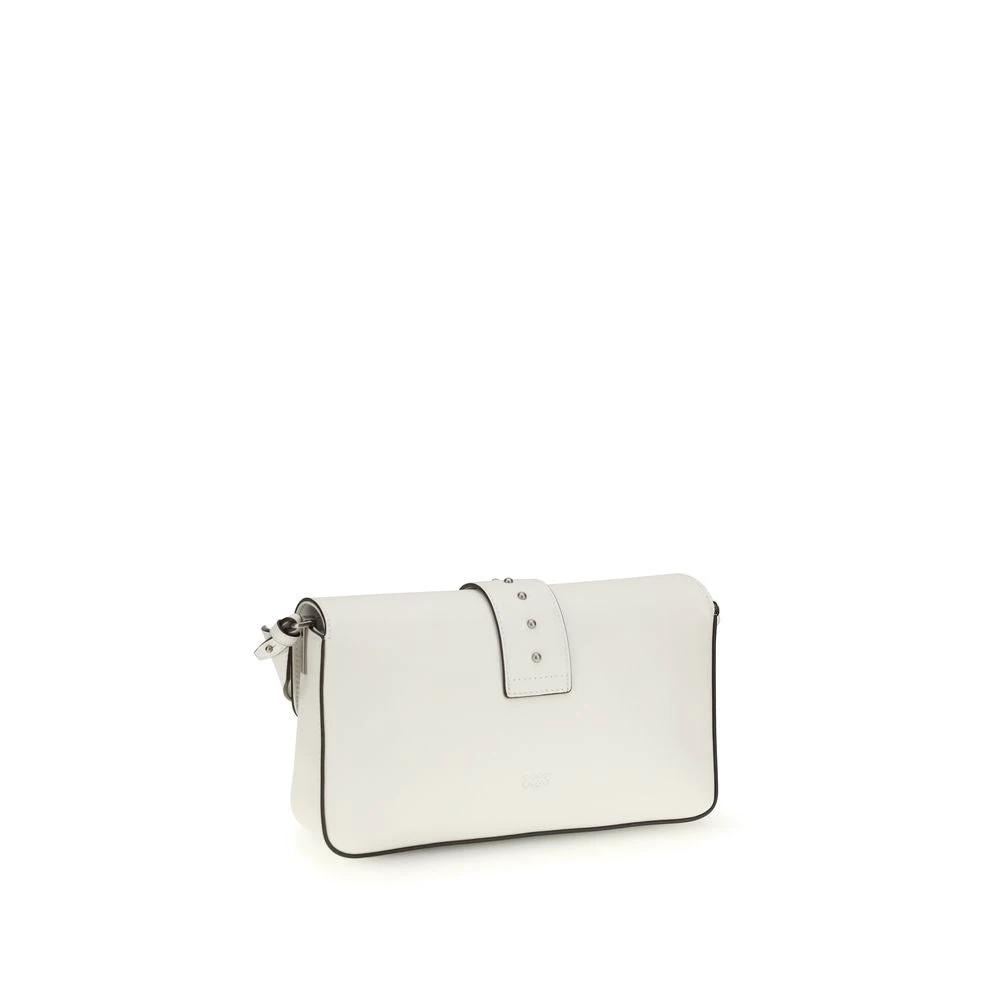PINKO White Leather Shoulder Bag by PINKO