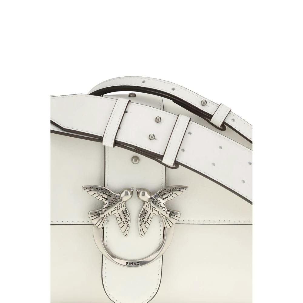 PINKO White Leather Shoulder Bag by PINKO