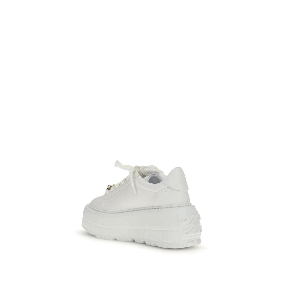 Casadei White Rubber Platform Sneakers by Casadei