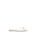 Casadei Gold Polyurethane Flat Sandals by Casadei
