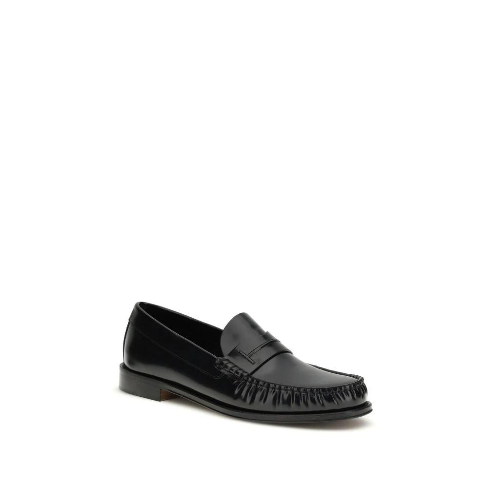 Mocassins à enfiler Tom Ford Bos Taurus en cuir de veau noir
