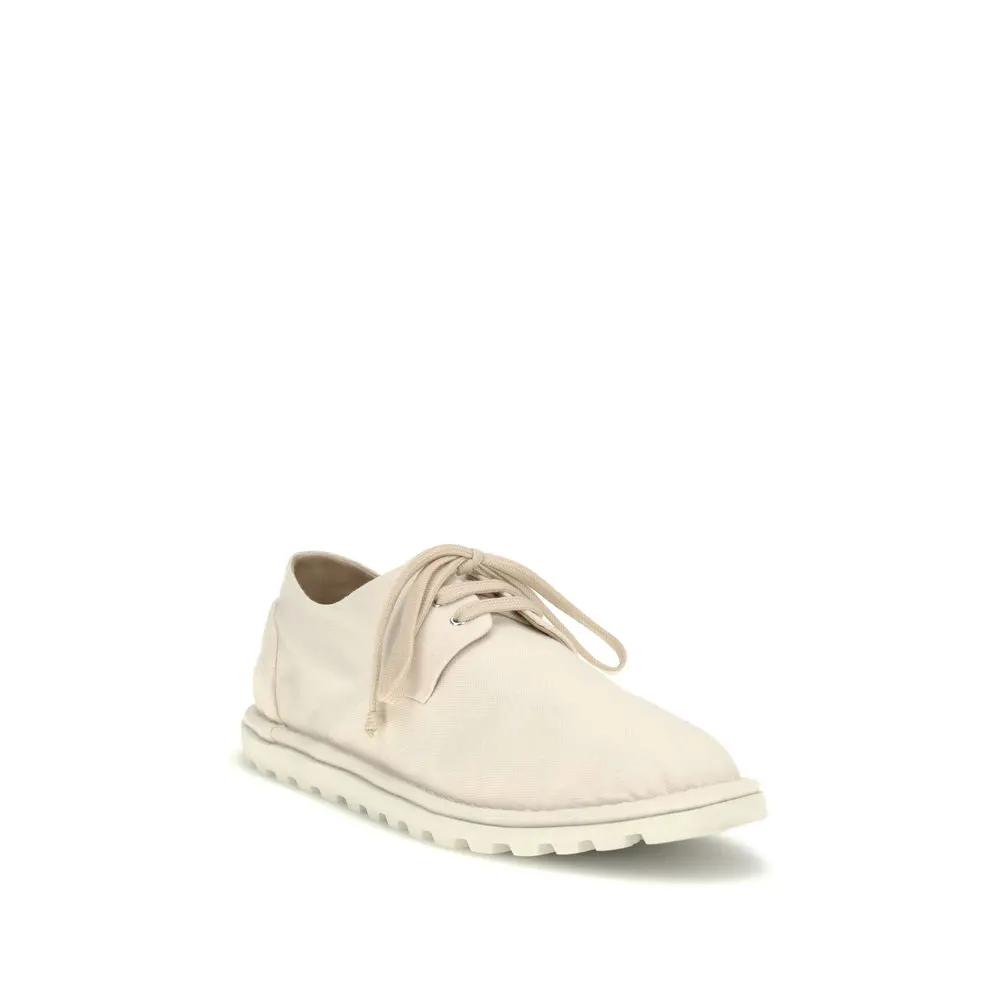 Marsell White Cotton Oxfords And Derbies