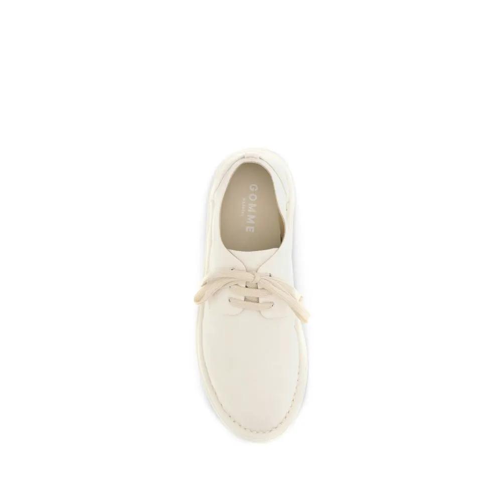 Marsell White Cotton Oxfords And Derbies