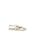 Ballerines PINKO Bos Taurus en cuir de veau argenté