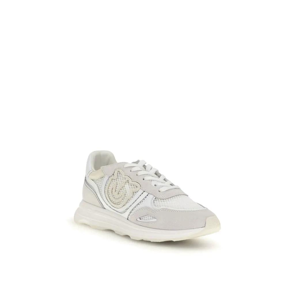 Baskets de sport PINKO Bos Taurus en cuir de veau blanc