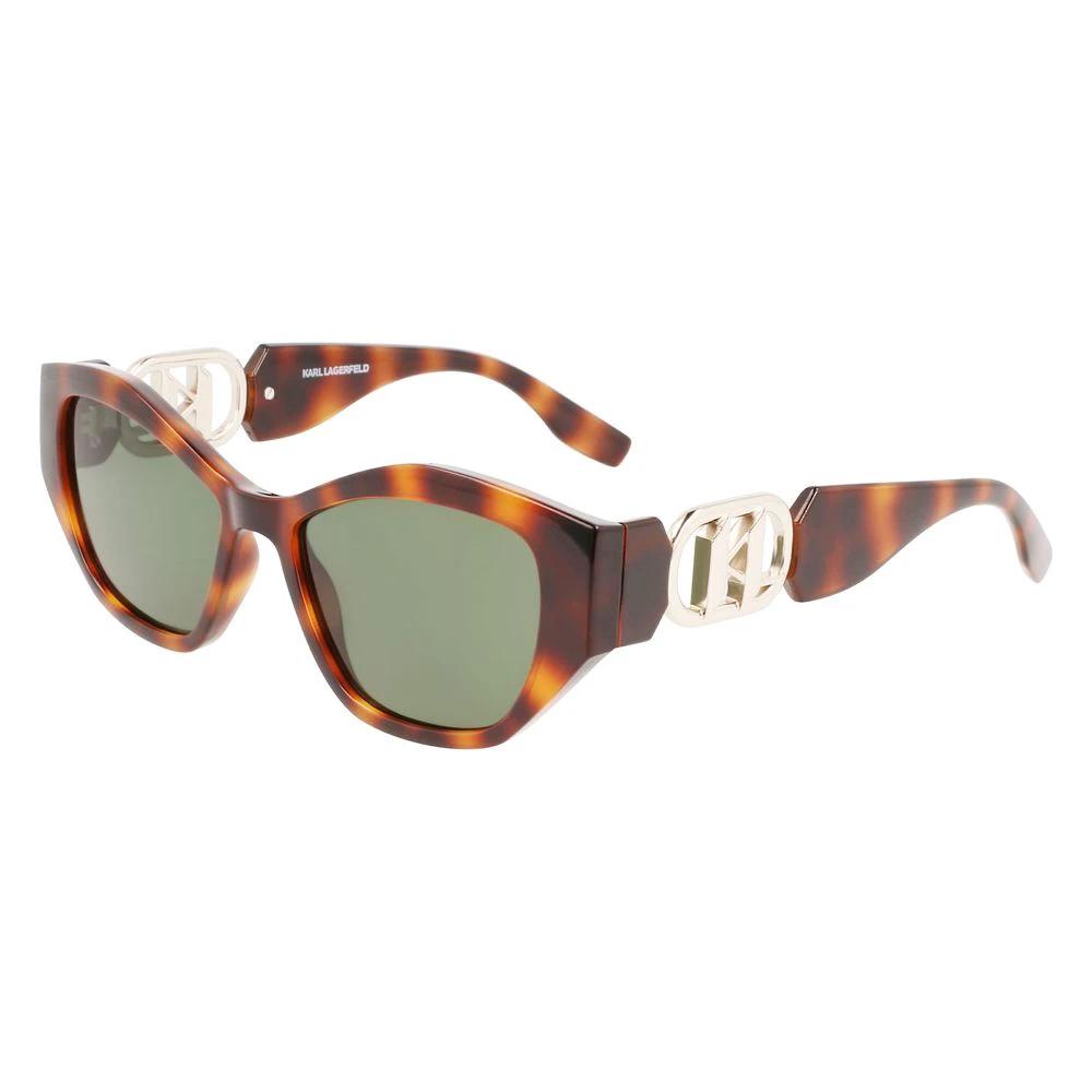 Karl Lagerfeld Brown Injected Sunglasses by Karl Lagerfeld