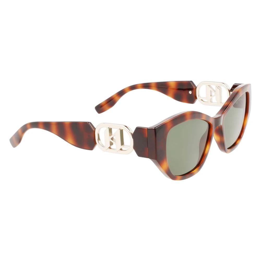 Karl Lagerfeld Brown Injected Sunglasses by Karl Lagerfeld
