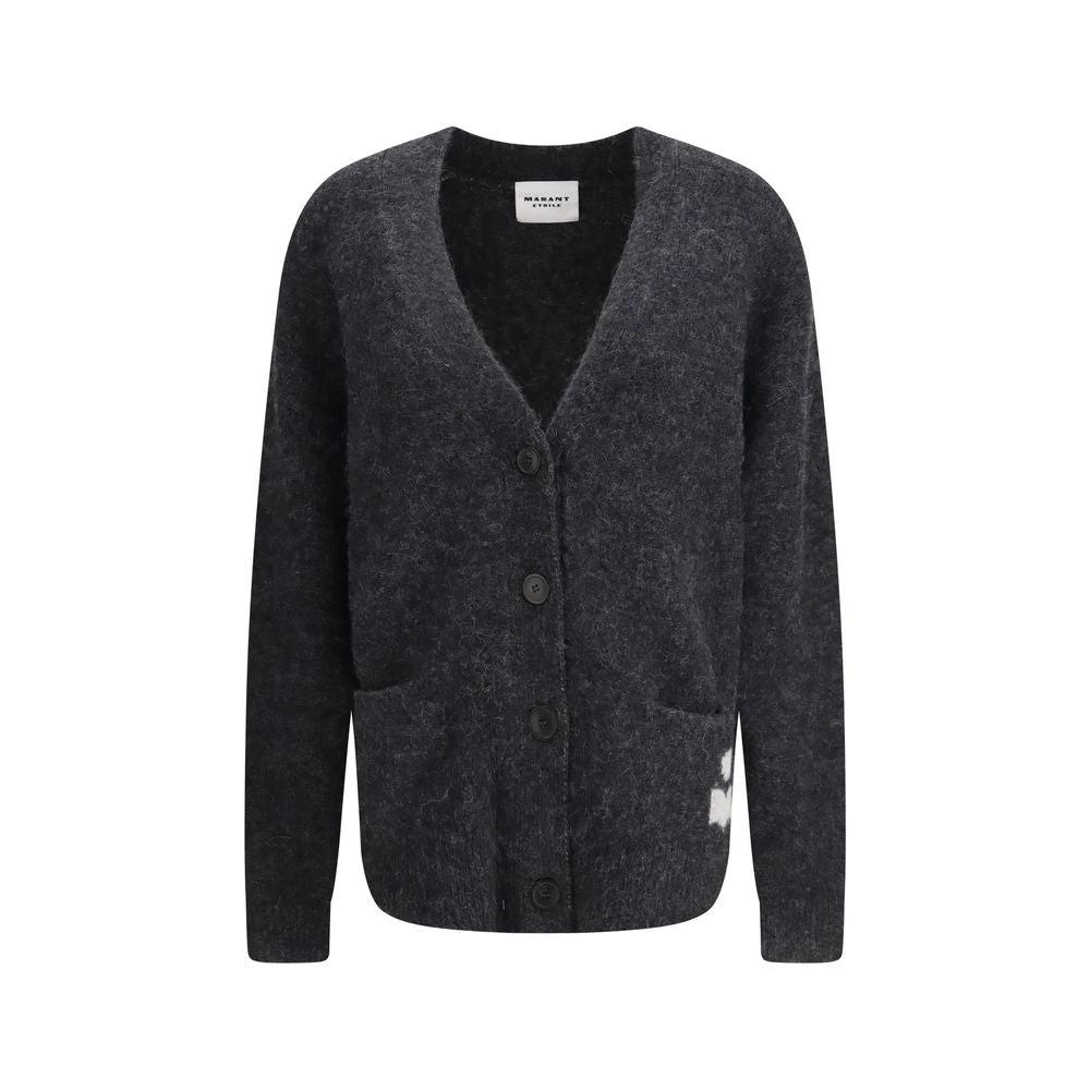 Marant Etoile Cardigan Gris Alpaga Vicugna Pacos