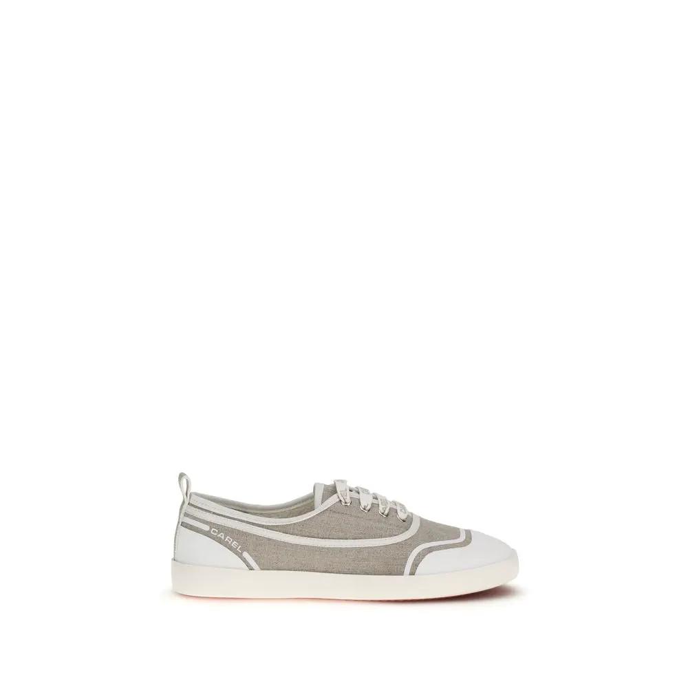 Baskets basses Carel Paris en coton beige