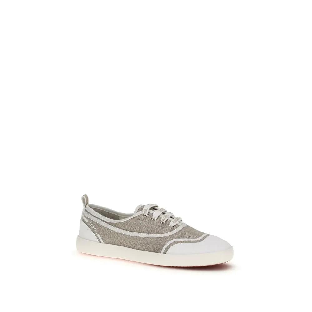 Baskets basses Carel Paris en coton beige
