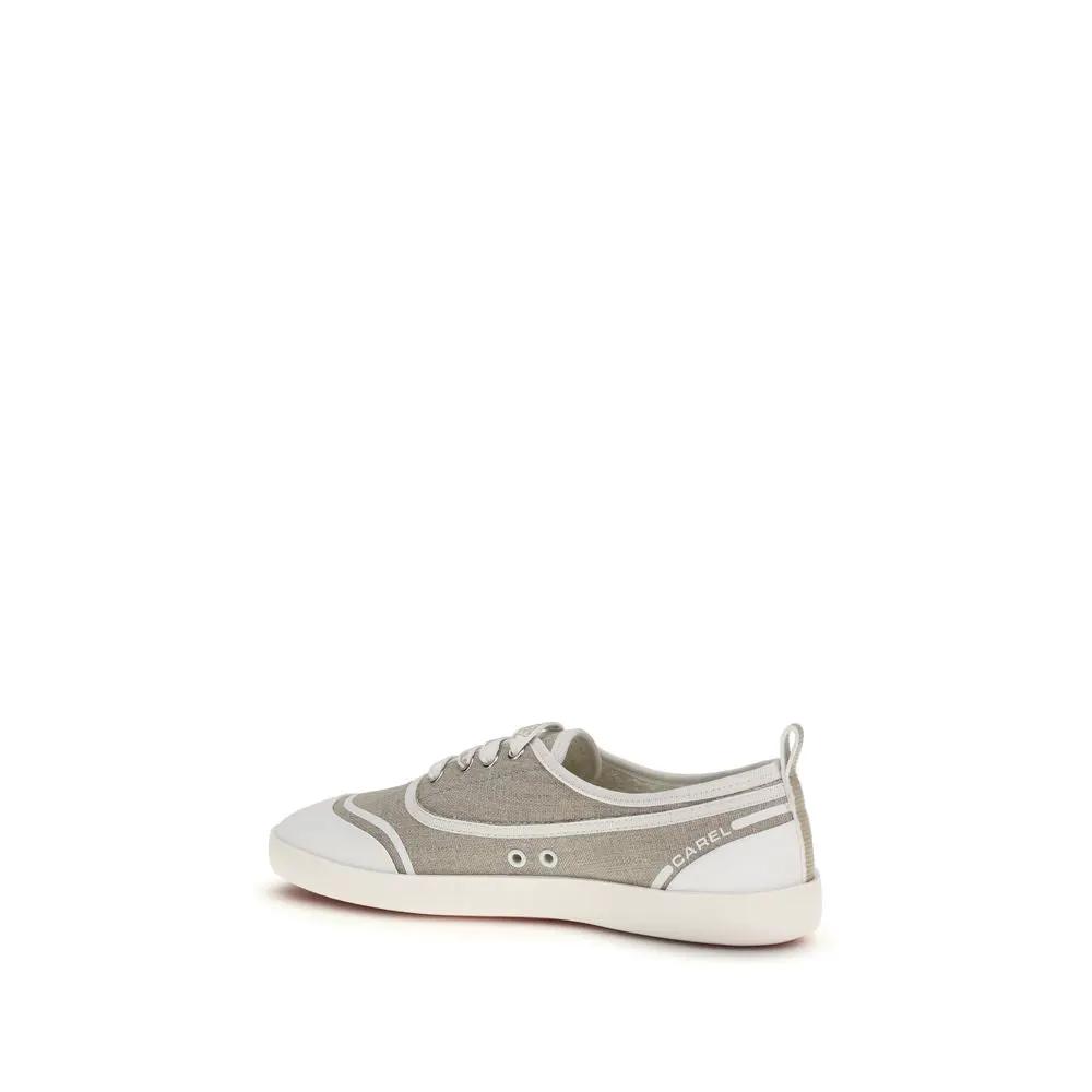 Baskets basses Carel Paris en coton beige