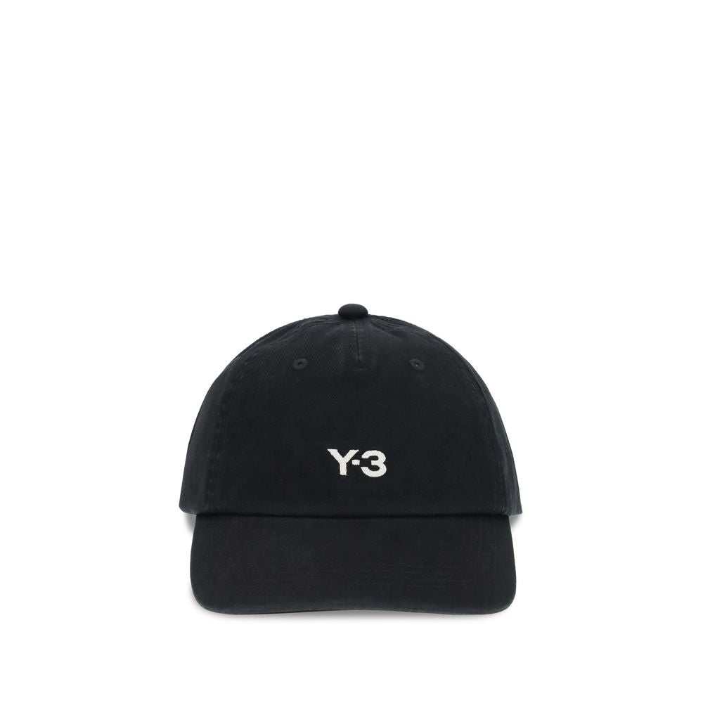 Casquette en coton noir Y-3 (casquette de baseball)