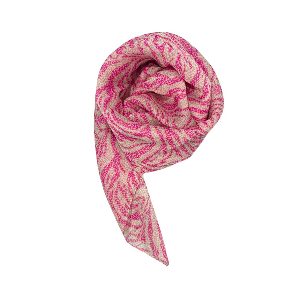 Écharpe en soie rose bourbonienne pour femme