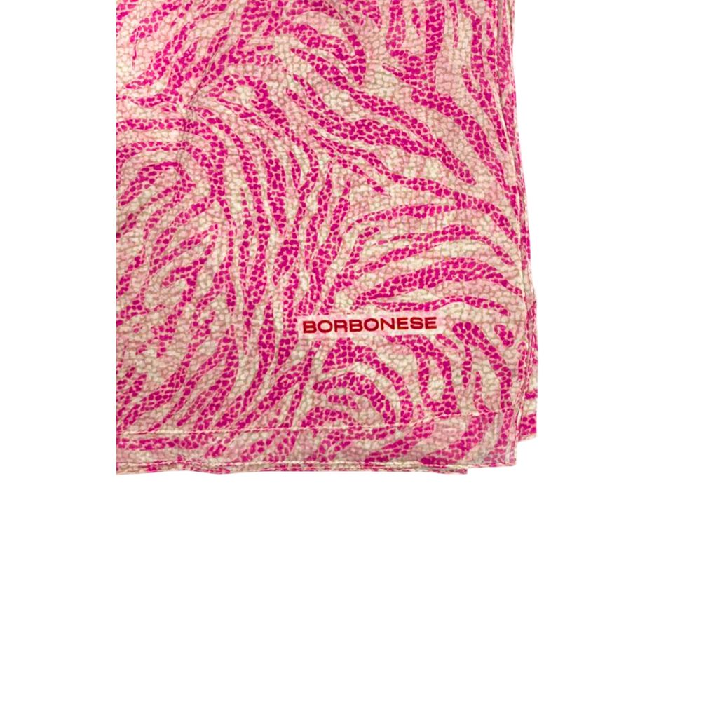 Écharpe en soie rose bourbonienne pour femme