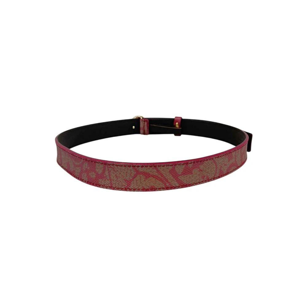 Ceinture pour femme en cuir véritable rouge bourbonien