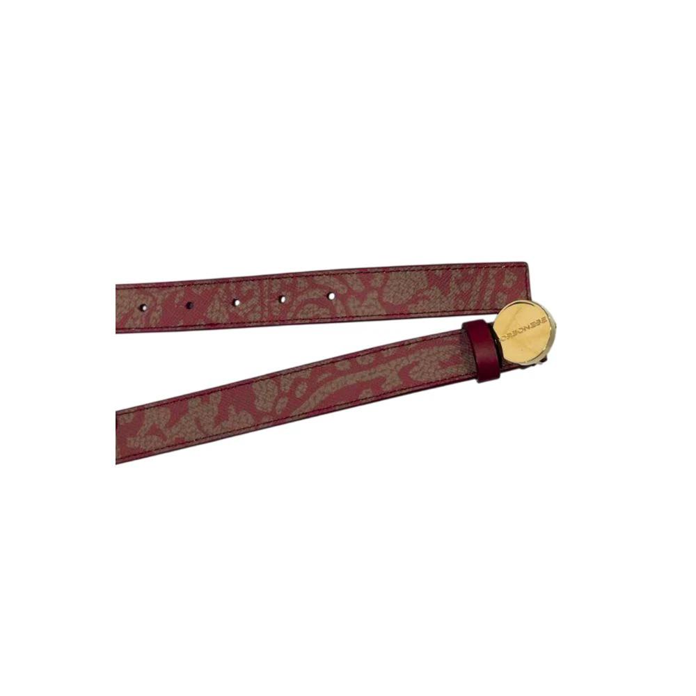 Ceinture pour femme en cuir véritable rouge bourbonien