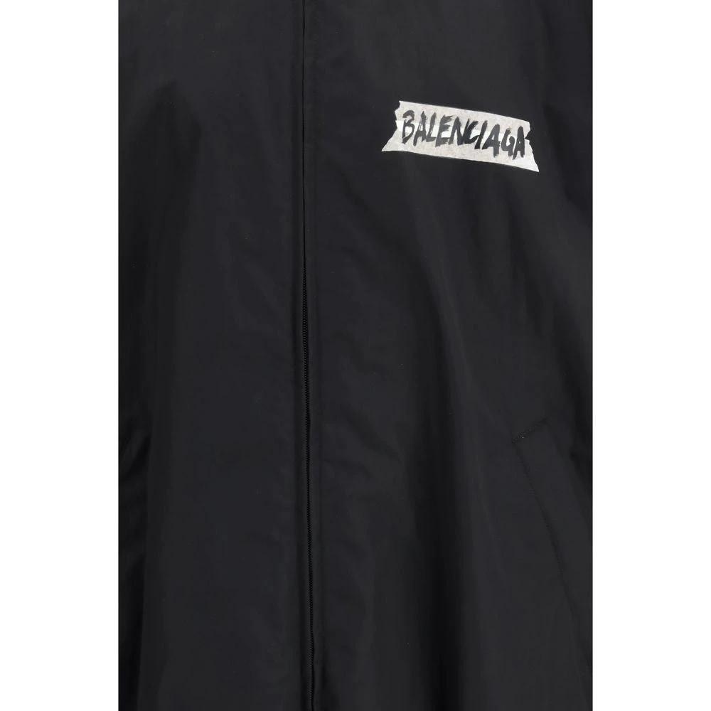Veste Balenciaga Masking Tape Zippée Oversize – Popeline Technique SS26