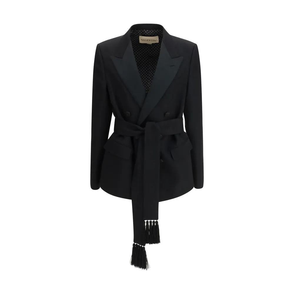 Blazer Valentino en laine noire Oves Aries