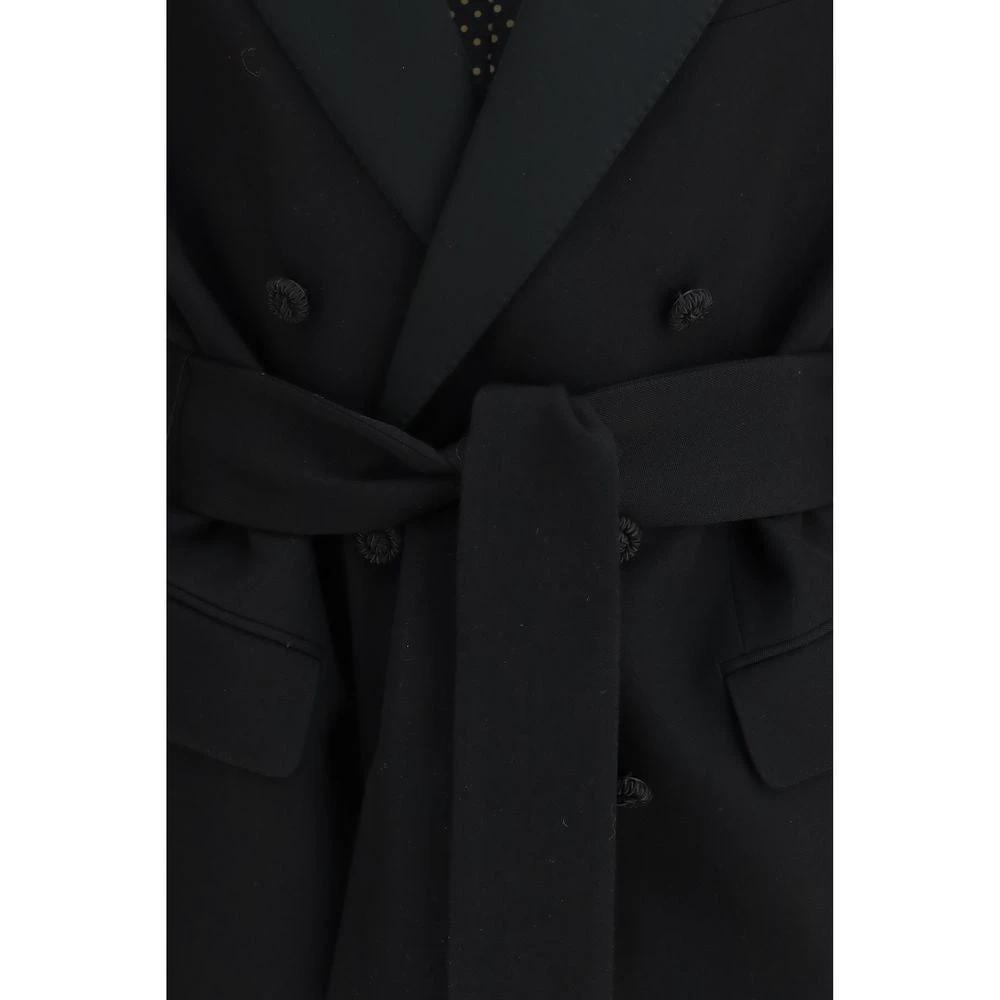 Valentino Black Fleece Wool Blazer by Valentino