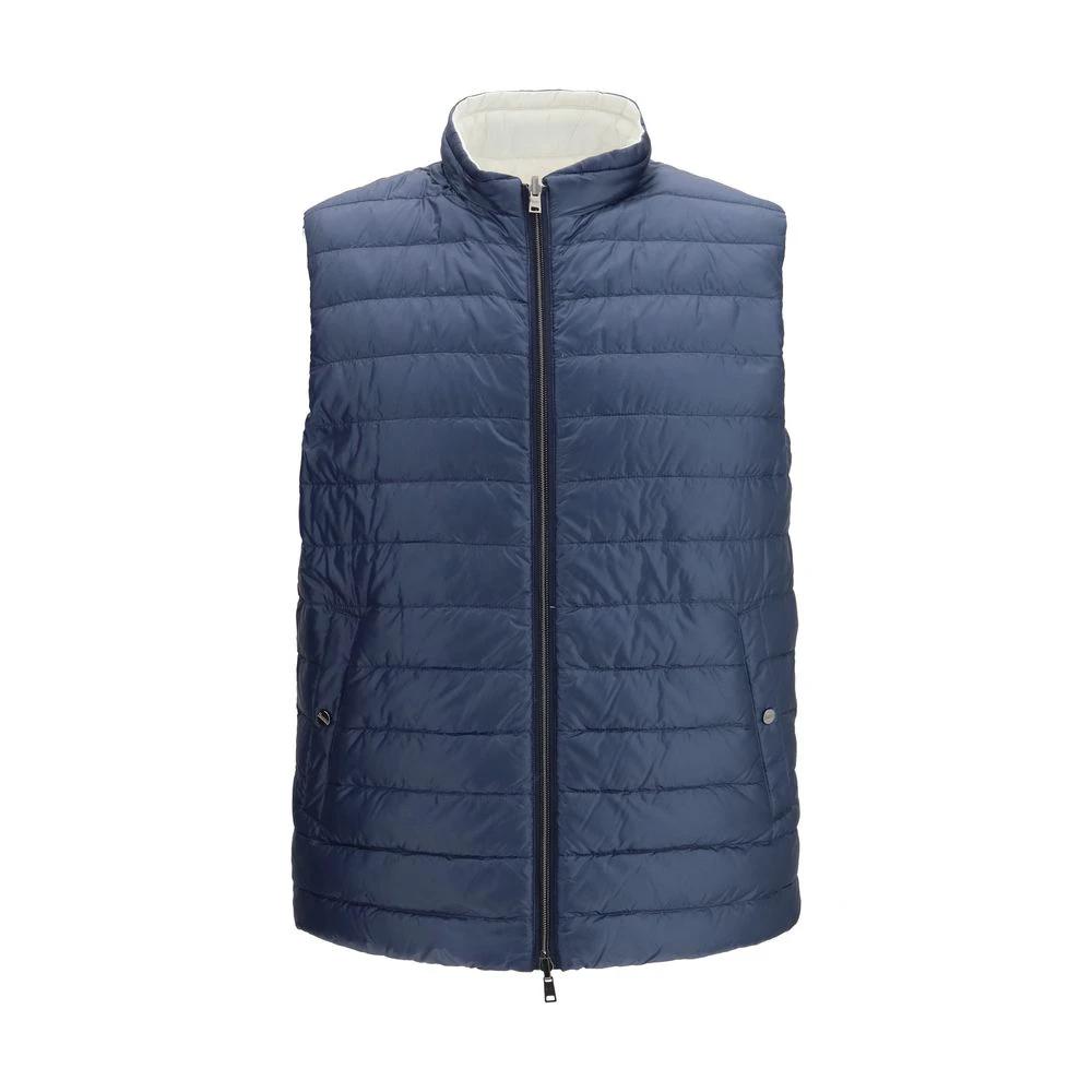Herno White Polyamide Sleveless Jacket by Herno