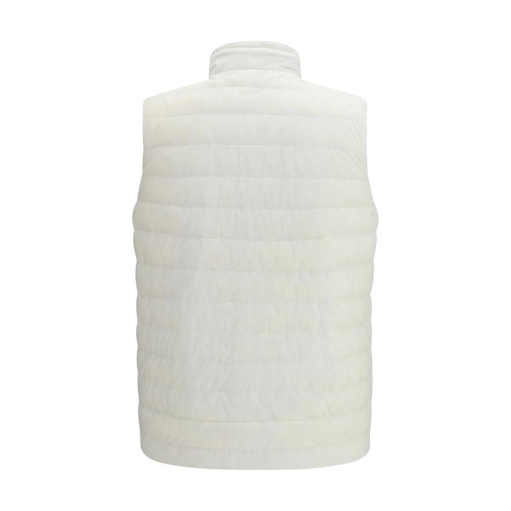 Herno White Polyamide Sleveless Jacket by Herno