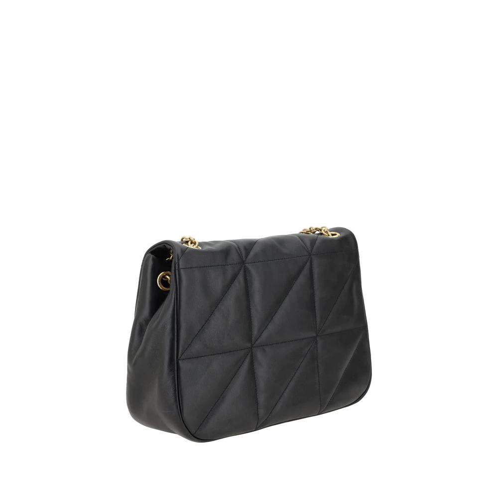 Saint Laurent Black Calf Leather Bos Taurus Shoulder Bag by Saint Laurent