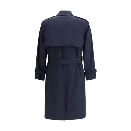 Trench-coat bleu Burberry en polyester